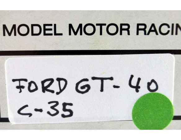 FORD GT 40 VERDE REF.C-35 EXIN MEX