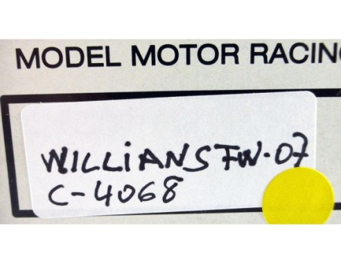 WILLIAMS FW-07 AMARILLO REF.C4068 EXIN MEX