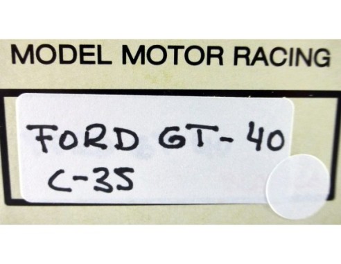 FORD GT-40 BLANCO REF.C-35 EXIN MEX
