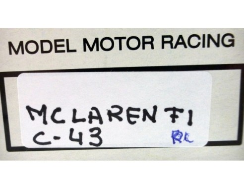 MCLAREN F1 PLATA REF.C43 EXIN MEX
