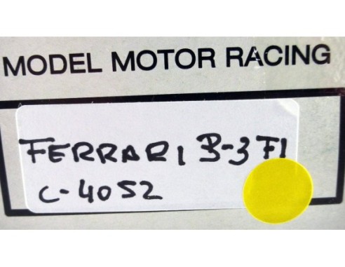 FERRARI B-3 F1 AMARILLO REF.C4052 EXIN MEX