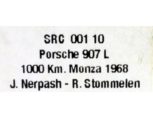 PORSCHE 907L 1000Km MONZA 1968 LTD .ED. 330 u.  REF.00110 SRC
