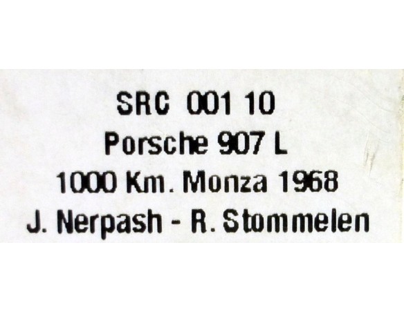 PORSCHE 907L 1000Km MONZA 1968 LTD .ED. 330 u.  REF.00110 SRC