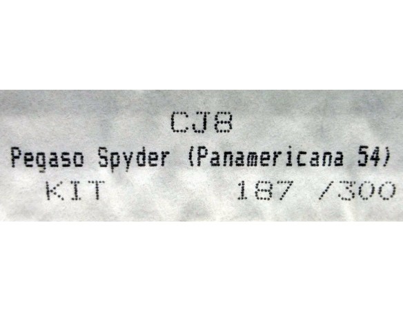 PEGASO SPYDER PANAMERICANA 54 CJ8 KIT 187/300 SLOT CLASSIC