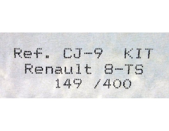 RENAULT 8TS SERIE LMTD 140/400 REF.CJ9 SLOT CLASSIC