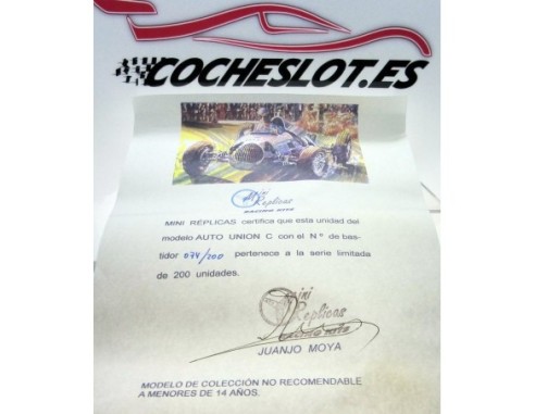 AUTO UNION  LTD 200 UNIDADES MINI REPLICAS