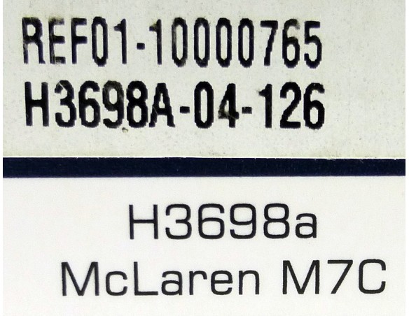 MCLAREN M7C REF.H3698A SUPERSLOT