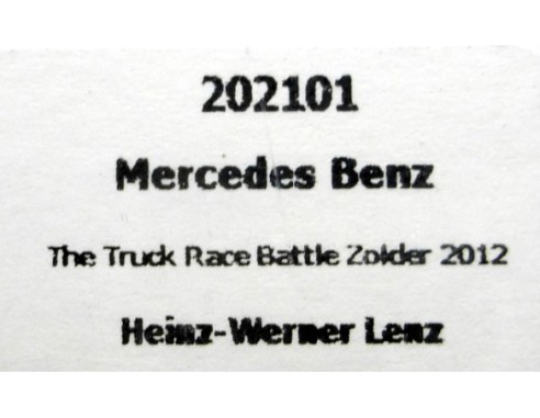 CAMION MERCEDES BENZ THE TRUCK RACE BATTLE ZOLDER 2012 REF.202101 FLY