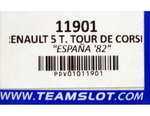 RENAULT 5 TURBO TOUR DE CORSE ESPAÑA 1982 REF.11901 TEAM SLOT