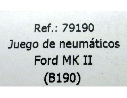 JUEGO DE NEUMATICOS FORD MK II B190 REF.79190 FLY