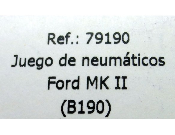JUEGO DE NEUMATICOS FORD MK II B190 REF.79190 FLY