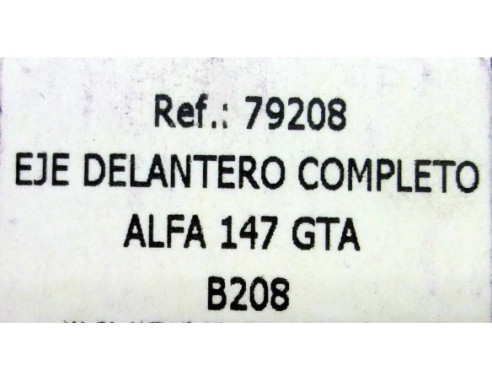 EJE DELANTERO COMPLETO ALFA 147 GTA B208 REF. 79208 FLY