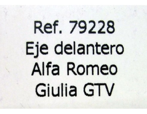 EJE DELANTERO ALFA ROMEO GIULIA GTV B228 REF.79228 FLY