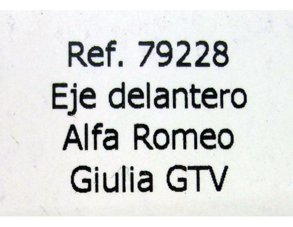 EJE DELANTERO ALFA ROMEO GIULIA GTV B228 REF.79228 FLY