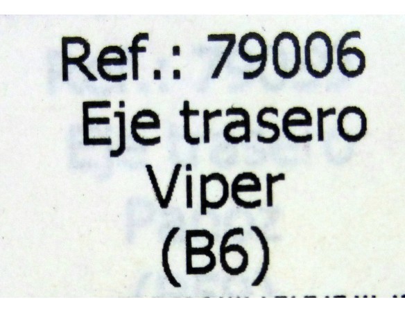 EJE TRASERO VIPER B6 REF.79006 FLY