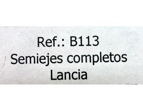 SEMIEJES COMPLETOS LANCIA PLATA B113 REF.79113 FLY
