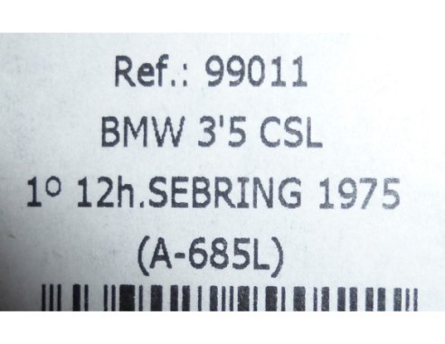 BMW 3.5 CLS Nº25 1º 12H Sebring 1975 A685L REF.99011 FLY