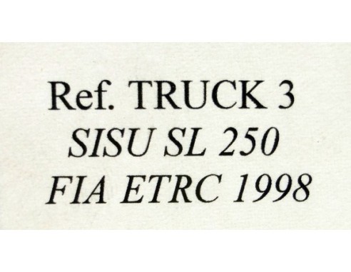 CAMION SISU SL 205 FIA ETRC 1998 REF.TRUCK 3 FLY
