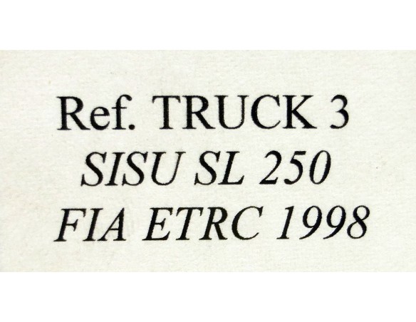 CAMION SISU SL 205 FIA ETRC 1998 REF.TRUCK 3 FLY