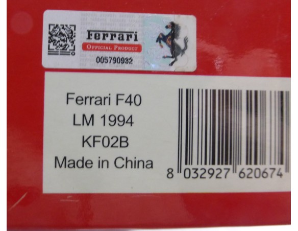 FERRARI F40 TOTIP LM 1994 REF.KF02B SLOT.IT
