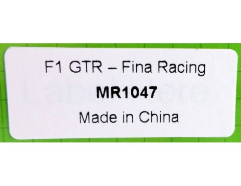 MCLAREN F1 GTR-FINA RACING REF.MR1047 MRSLOTCAR