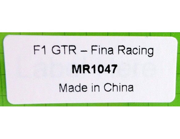 MCLAREN F1 GTR-FINA RACING REF.MR1047 MRSLOTCAR