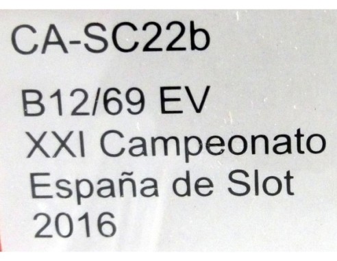 LOLA B09 XXI CAMPEONATO DE ESPAÑA 2016 REF.CA-SC22b SLOT.IT
