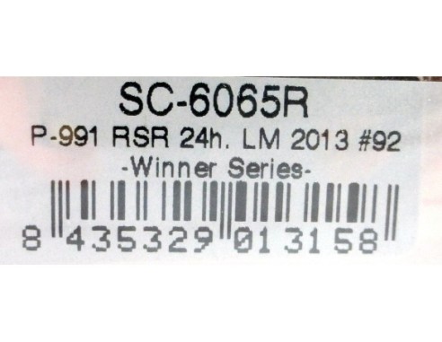 PORSCHE 991 RSR Nº92 24H. LM 2013 REF.SC-6065R SCALEAUTO