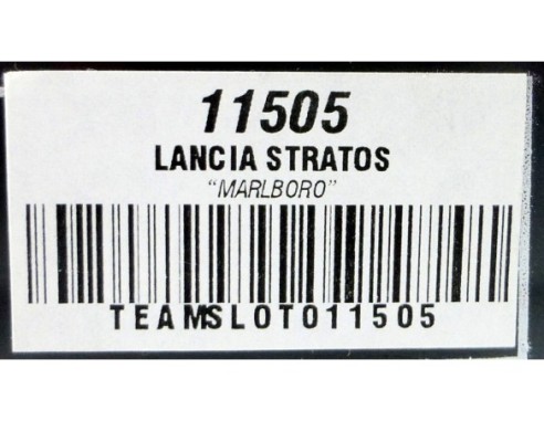 LANCIA STRATOS “”MALBORO”” REF.11505 TEAM SLOT