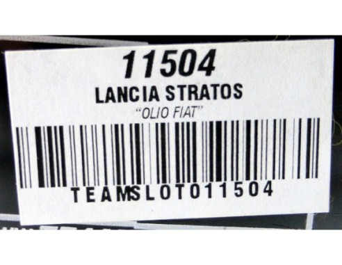LANCIA STRATOS “”OLIO FIAT”” REF.11504 TEAM SLOT