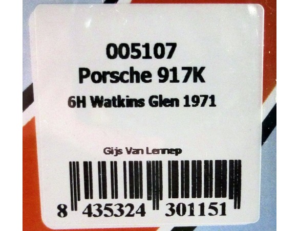 PORSCHE 917 K GULF 6H.WATKINS GLEN  1971 REF.005107 FLY