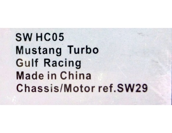 FORD MUSTANG GULF HISTORICAL COLORS  REF.SWHC05 SIDEWAYS