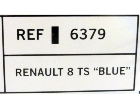 RENAULT 8 TS blue 6379 2009 CLASSICS TECNITOYS
