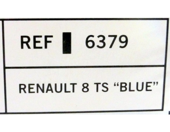 RENAULT 8 TS blue 6379 2009 CLASSICS TECNITOYS