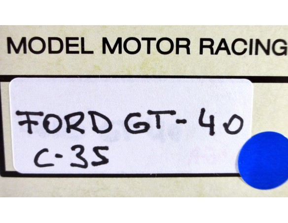 FORD GT-40 AZUL REF.C-35 EXIN MEX