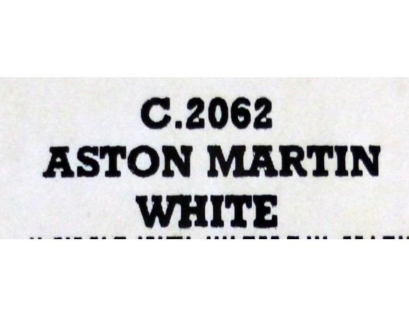 ASTON MARTIN BLANCO REF.C2062 SUPERSLOT