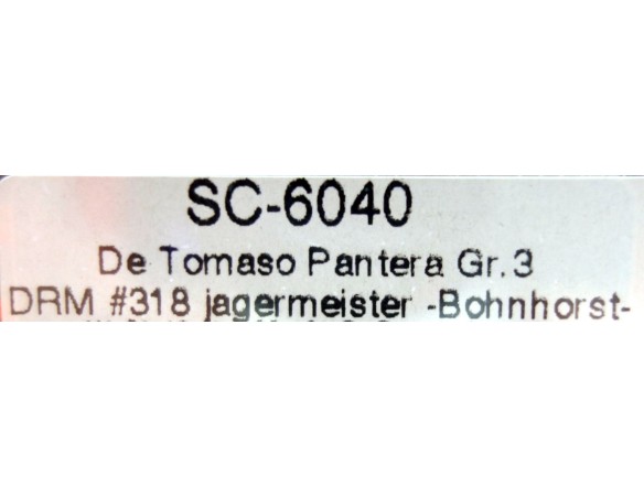 TOMASO PANTERA JAGUERMEIFTER GR3 DRM Nº318 REF.SC6040 SCALEAUTO