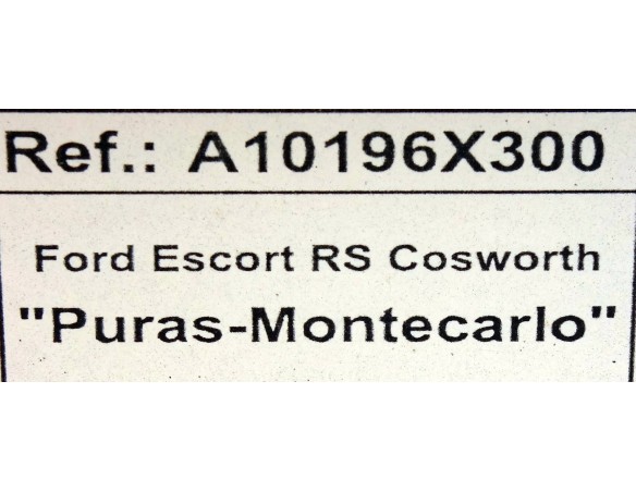 FORD ESCORT RS COSWORTH. PURAS.VERSION IMPORTACION REF.A10196X300 SCX