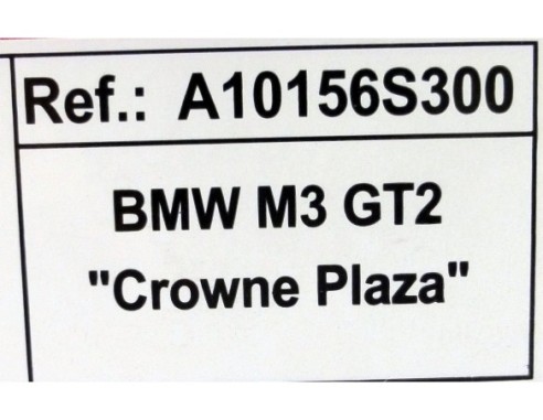 BMW M3 GT2 CRONWNE PLAZA REF.A10156S300 EDUCA