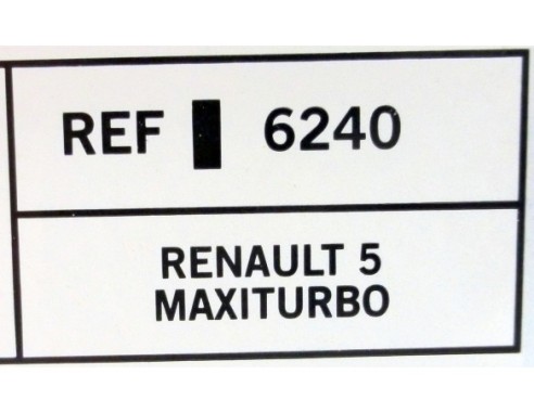 RENAULT 5 MAXI TURBO REF.6240 TECNITOYS