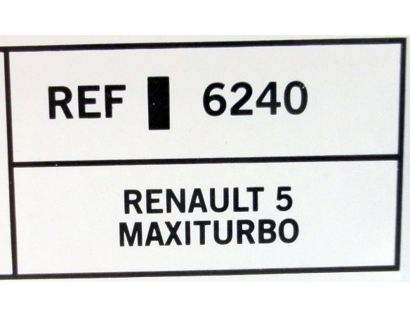 RENAULT 5 MAXI TURBO REF.6240 TECNITOYS