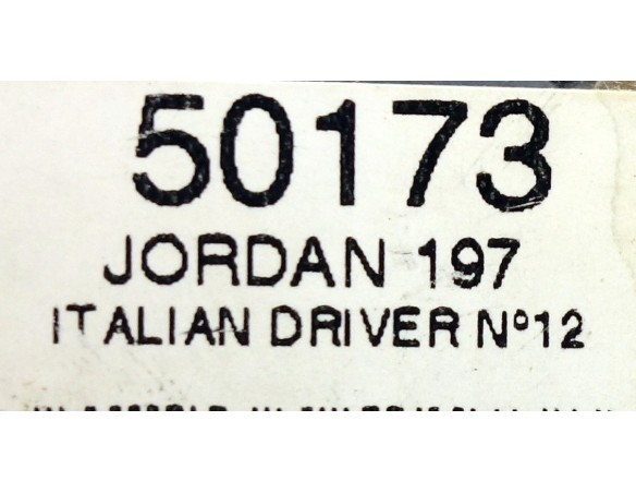 JORDAN 197 ITALIAN DRIVER Nº12 REF.50173 NINCO