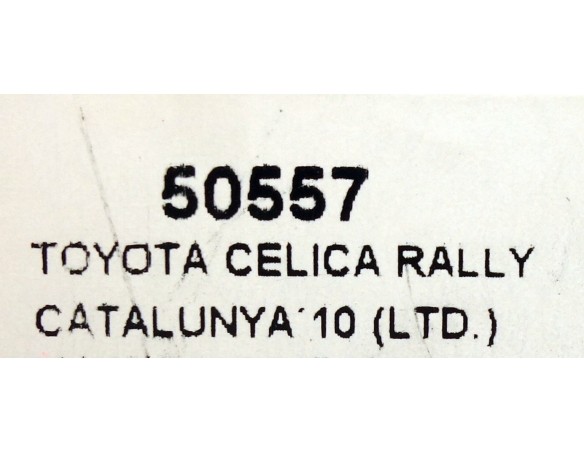 TOYOTA CELICA RALLY CATALUNYA 10 LTD REF.50557 NINCO