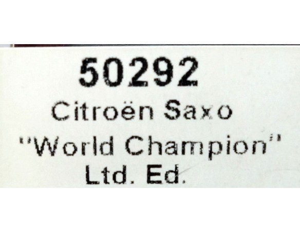 CITROEN SAXO WORLD CHAMPION LTD.ED REF.50292 NINCO