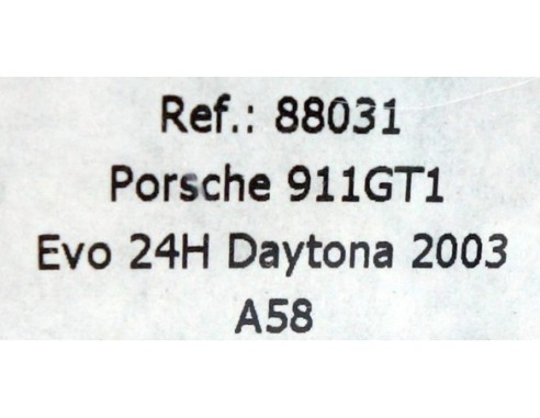 PORSCHE 911 GT1 EVO 24h DAYTONA 2003 A-58 REF.88031 FLY