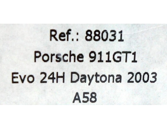 PORSCHE 911 GT1 EVO 24h DAYTONA 2003 A-58 REF.88031 FLY