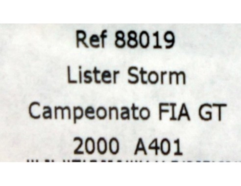 LISTER STORM CAMPEONATO FIA GT 2000 A401 REF.88019 FLY