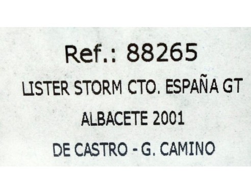 LISTER STORM CAMPEONATO ESPAÑA GT ALBACETE 2001 REF.88265 FLY