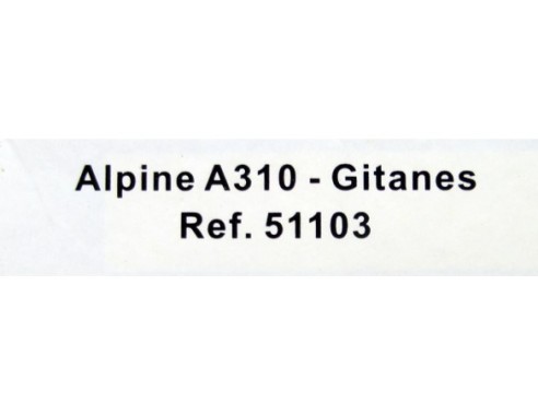 RENAULT ALPINE A310 GITANES REF.51103 AVANT SLOT