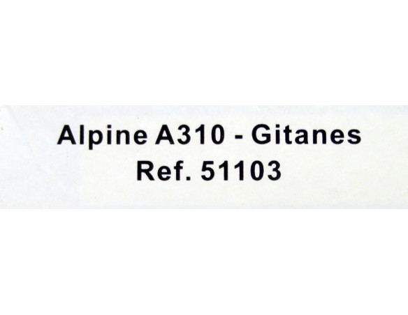 RENAULT ALPINE A310 GITANES REF.51103 AVANT SLOT